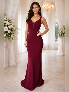 Windsor Sleeveless Burgundy Bodycon Maxi Dress